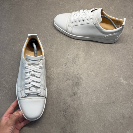 CHRISTIAN LOUBOUTIN MENS LOUIS JUNIORS WHITE EU 43.5 (FIT A UK 10)