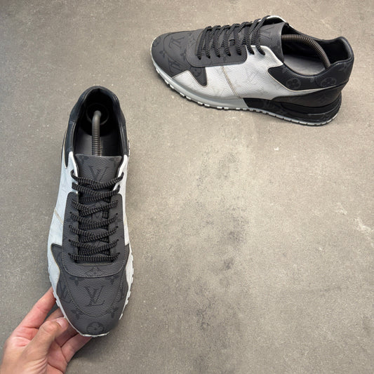 LOUIS VUITTON MENS RUN AWAY GREY EU 43 (FIT A UK 10)