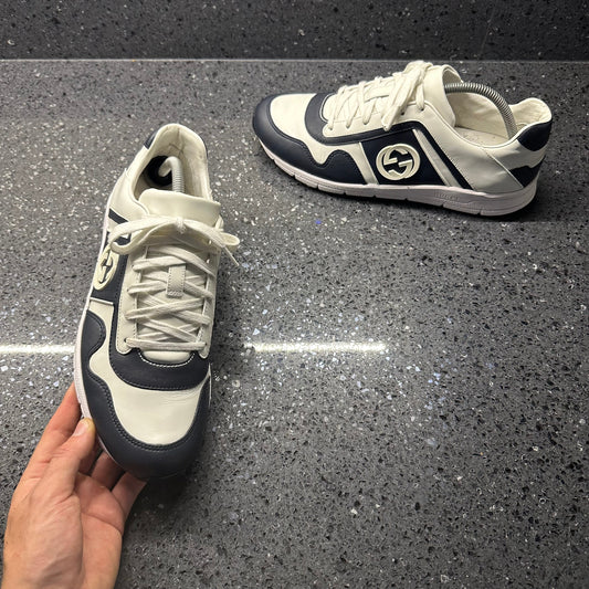 GUCCI MENS RUNNER WHITE EU 42 (FIT A UK 9)