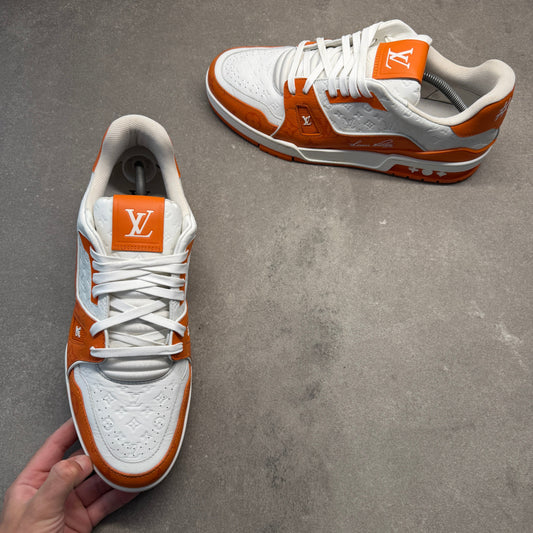 LOUIS VUITTON LV TRAINERS ORANGE EU 44 (FIT A UK 11)