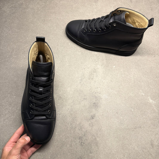 CHRISTIAN LOUBOUTIN MENS LOUIS HIGH BLACK EU 40 (FIT A UK 6.5)