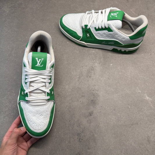 LOUIS VUITTON LV TRAINERS GREEN EU 44 (FIT A UK 11)
