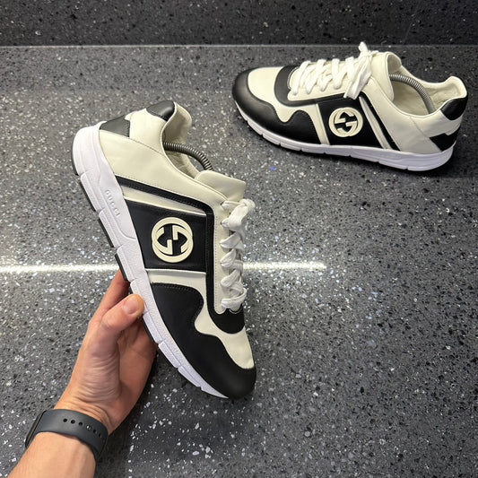 GUCCI MENS RUNNER WHITE EU 43.5 (FIT A UK 10)