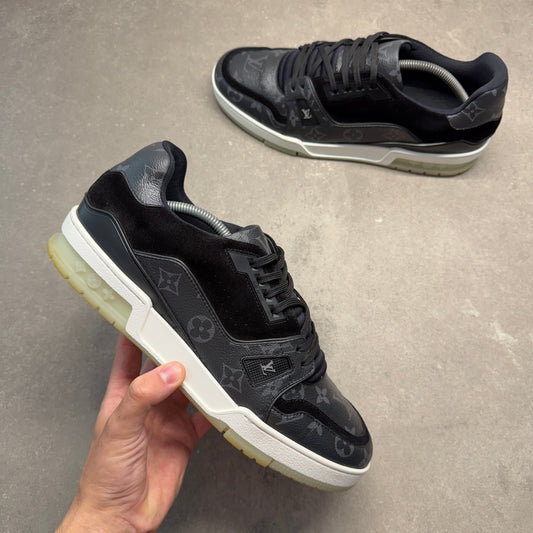 LOUIS VUITTON LV TRAINERS BLACK EU 43 (FIT A UK 10)