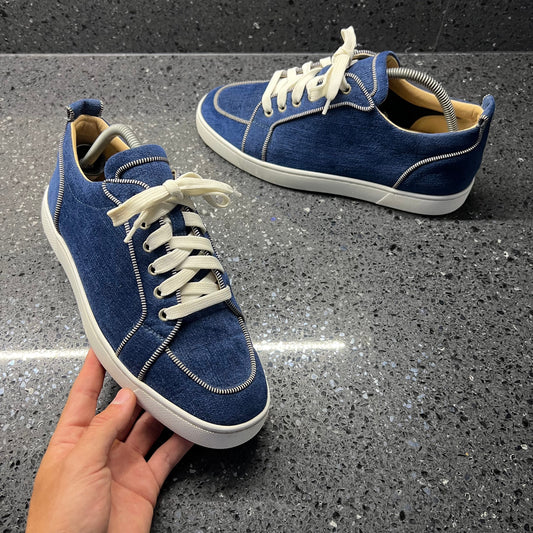 CHRISTIAN LOUBOUTIN MENS RANTULOW BLUE EU 42 (FIT A UK 8 / 8.5)