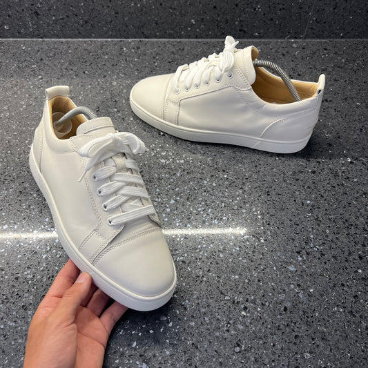 CHRISTIAN LOUBOUTIN MENS LOUIS JUNIOR WHITE EU 42 (FIT A UK 8 / 8.5)