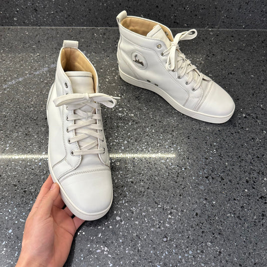 CHRISTIAN LOUBOUTIN MENS LOUIS ORLATO WHITE EU 42 (FIT A UK 8 / 8.5)