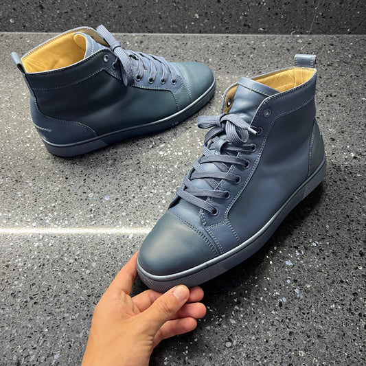 CHRISTIAN LOUBOUTIN MENS LOUIS HIGH BLUE EU 42 (FIT A UK 8 / 8.5)