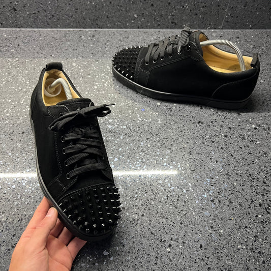 CHRISTIAN LOUBOUTIN MENS JUNIOR SPIKES BLACK EU 43 (FIT A UK 9 / 9.5)
