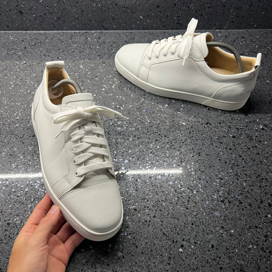 CHRISTIAN LOUBOUTIN MENS LOUIS JUNIOR WHITE EU 43 (FIT A UK 9 / 9.5)