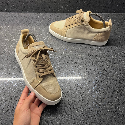 CHRISTIAN LOUBOUTIN MENS RANTULOW BEIGE EU 40.5 (FIT A UK UK 7)