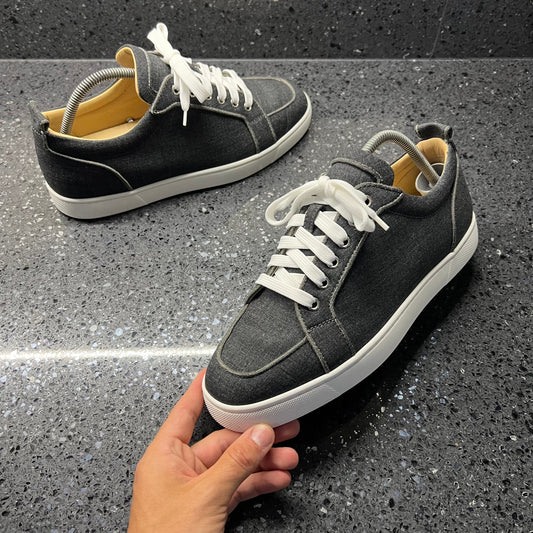 CHRISTIAN LOUBOUTIN MENS RANTULOW GREY EU 42 (FIT A UK 8 / 8.5)