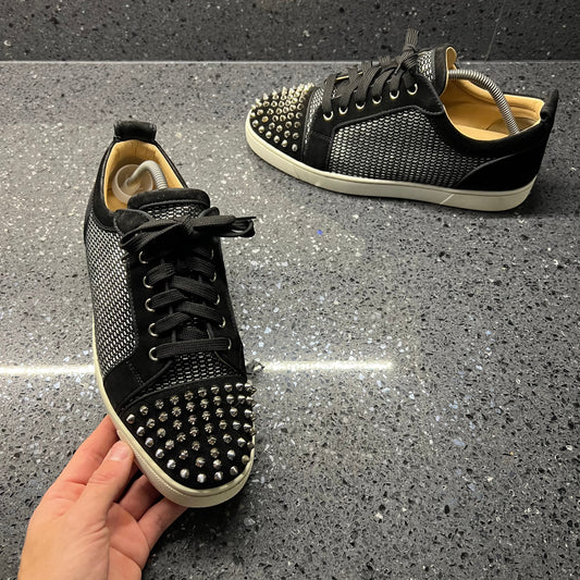 CHRISTIAN LOUBOUTIN MENS JUNIOR SPIKES BLACK EU 43 (FIT A UK 9 / 9.5)