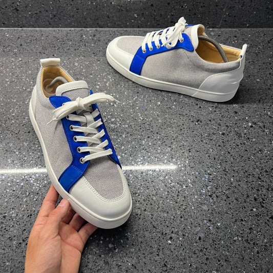 CHRISTIAN LOUBOUTIN MENS RANTULOW BLUE EU 44 (FIT A UK 10 / 10.5)
